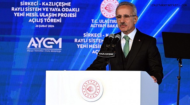 Ulaştırma ve Altyapı Bakanı Uraloğlu: Sirkeci-Kazlıçeşme Hattı'nı sil baştan yaparak yeniden İstanbul'a kazandırdık