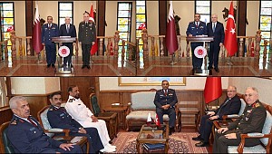 Bakan Güler, Katar Genelkurmay Başkanı Korgeneral Al-Nabet'i kabul etti