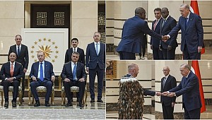 Cumhurbaşkanı Erdoğan, Yeni Zelenda, Angola ve ABD büyükelçilerini kabul etti.