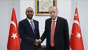 Erdoğan, Somali Limanlar ve Deniz Ulaştırma Bakanı Nur'u kabul etti