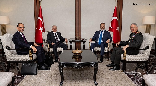 Fidan, Güler ve MİT Başkanı Kalın'la İran'a yönelik İsrail saldırısını görüştü