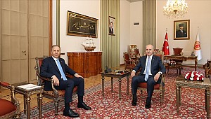 Kurtulmuş,Bakan Yerlikaya'yı kabul etti