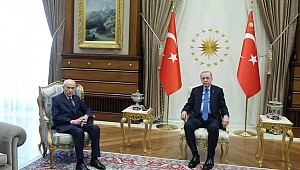  Erdoğan, MHP Genel Başkanı Bahçeli'yi kabul etti