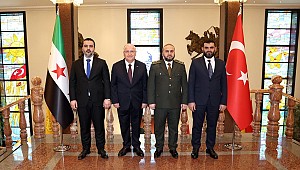 Bakan Güler, Suriye'nin Savunma ve Dışişleri bakanlarıyla bir araya geldi