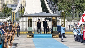Cumhurbaşkanı Recep Tayyip Erdoğan, Gürcistan Cumhurbaşkanı Kavelashvili'yi resmi törenle karşıladı