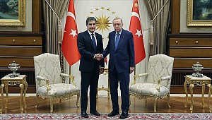 Erdoğan, Irak Kürt Bölgesel Yönetimi Başkanı Barzani'yi kabul etti