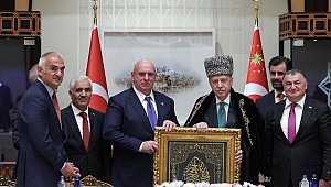 Cumhurbaşkanı Recep Tayyip Erdoğan, Dünya Ahıskalı Türkler Birliği Heyeti'ni kabul etti