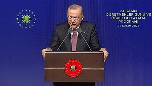 Erdoğan: Öğretmenlerimiz ilim, irfan meşalesini gururla taşıdıkça Türkiye'nin yolu da ufku da açıktır