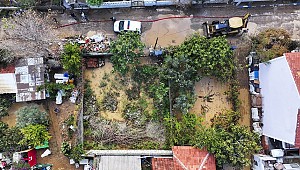 Foça ilçesinde yine sağanak etkili oluyor