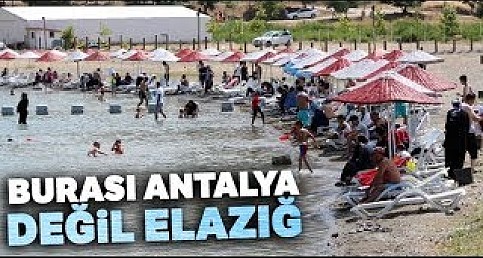 Elazığ Hazar Gölü Plajı Doldu